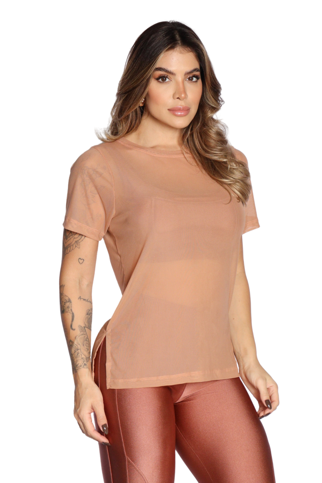 Camisa Tule Bronze