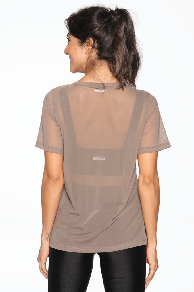 Camisa Tule Castanho