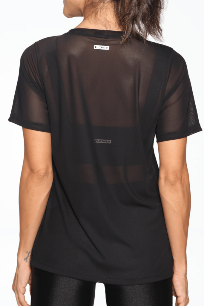 Camisa Tule Preto