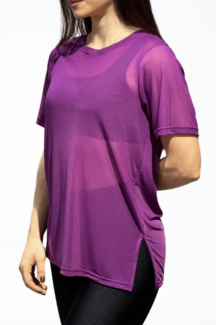 Camisa Tule Violeta