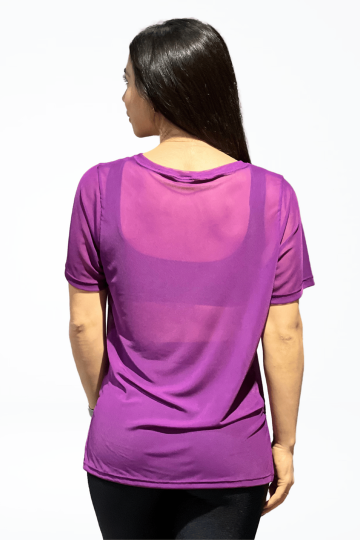 Camisa Tule Violeta
