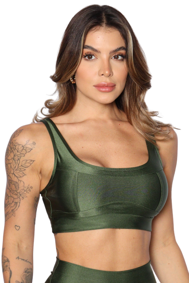 Top Active Verde militar