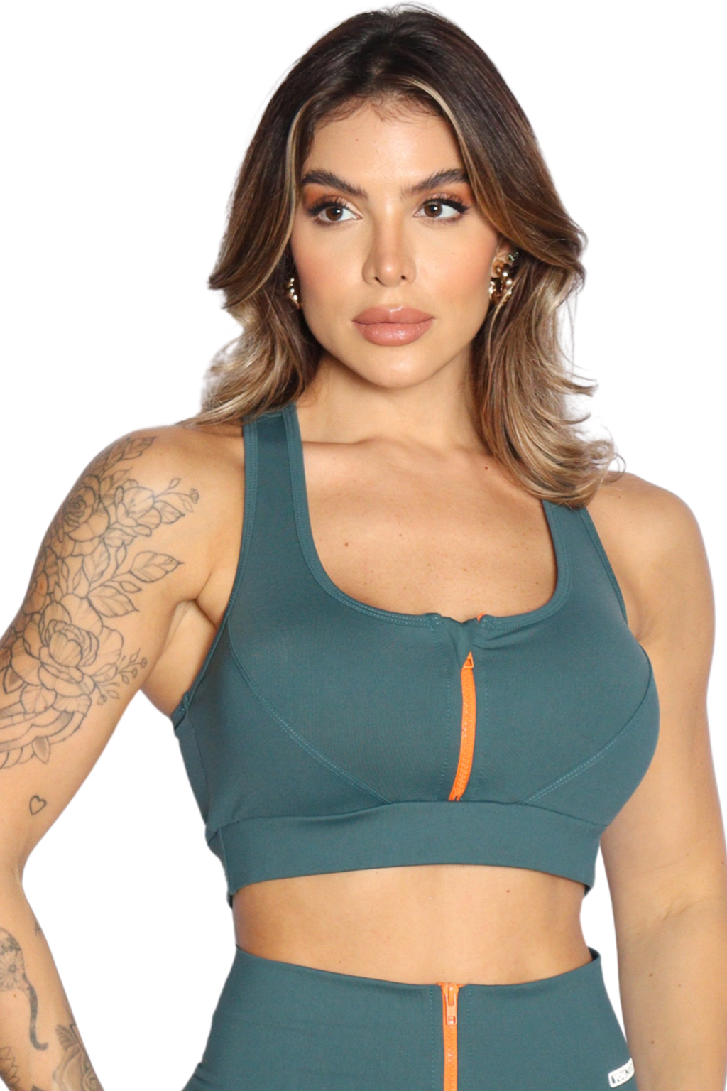 Top Future com Zíper Verde