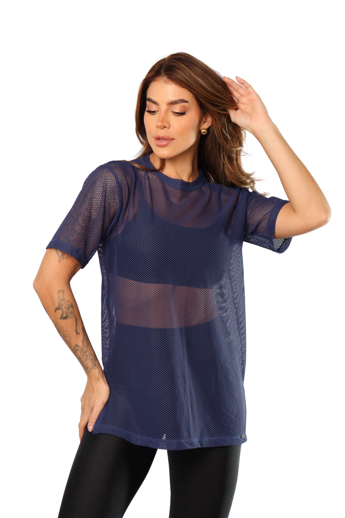 Camisa Arrastão Azul marinho