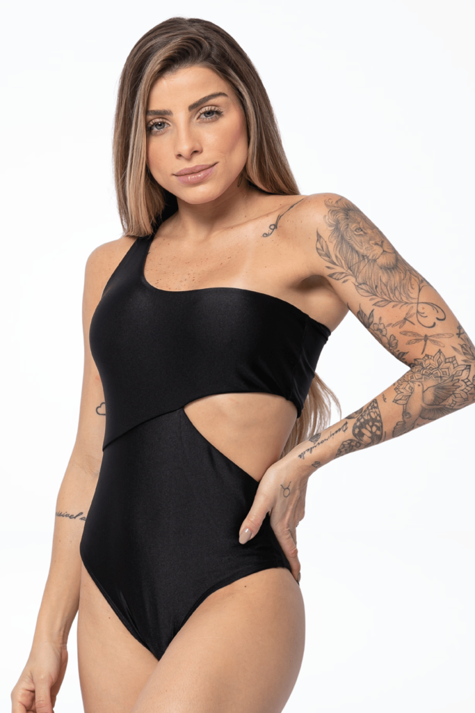 Body Maiô Isa Preto
