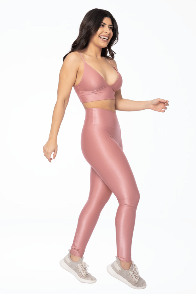 Legging Micro Canelado Rose