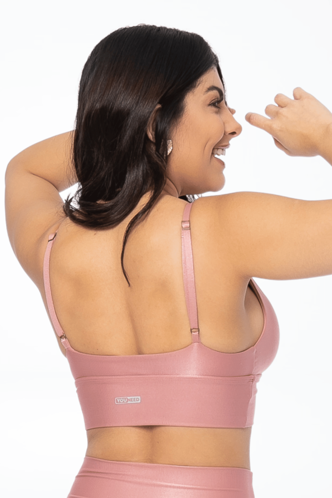 Top Micro Canelado Rose